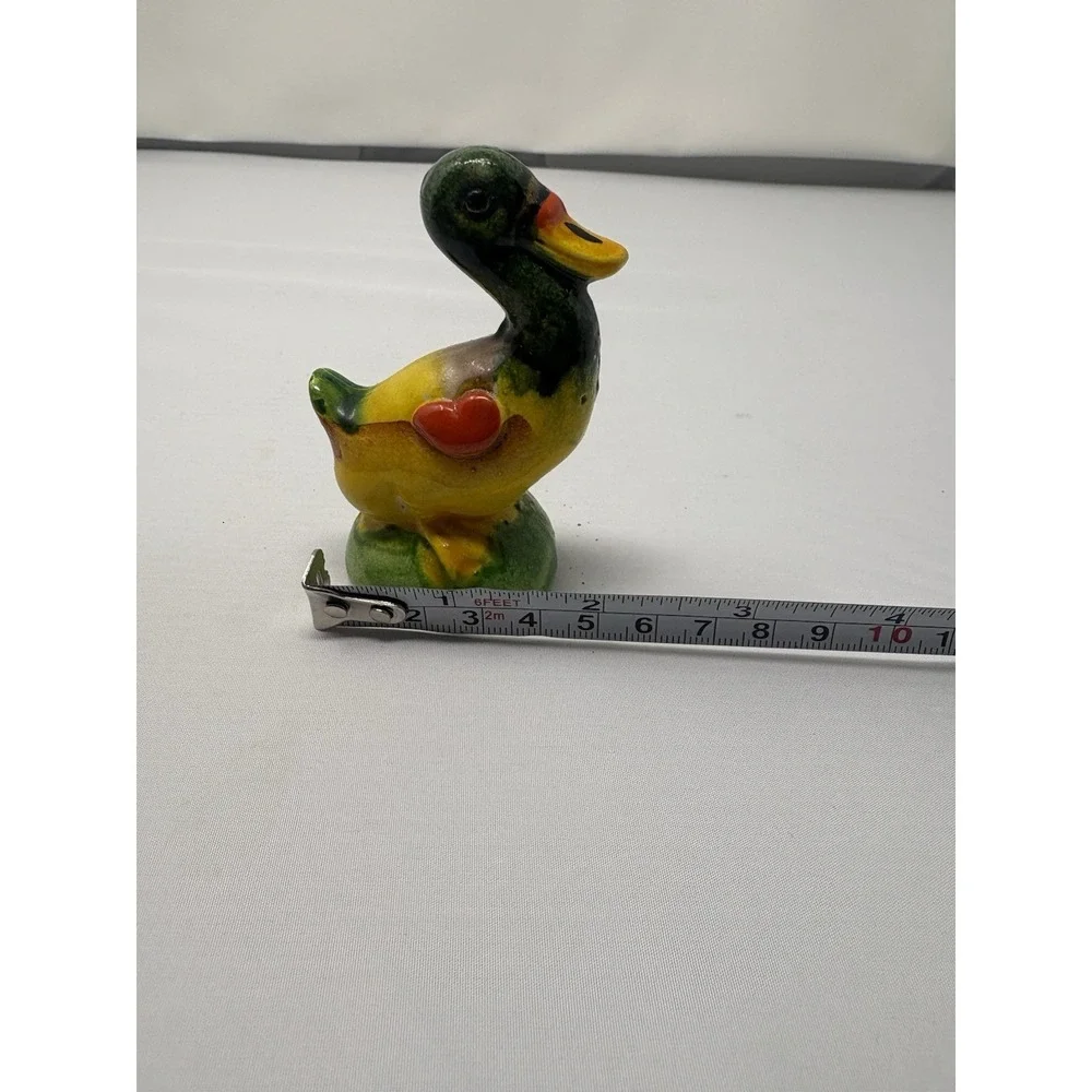 Vintage Japan Ceramic Colorful Duck Salt Pepper Figuring Replacement 1950's MCM